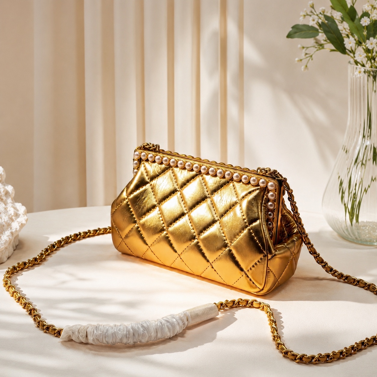 Chain Crossbody Quilted - Kadın Çanta nobox swipedown Lüks Yüksek
