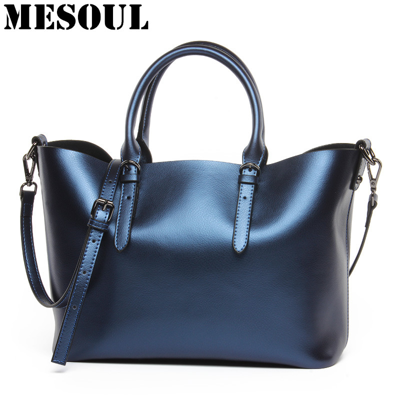 Luxury Bags Blue - Lüks tasarım kadın hakiki deri rahat
