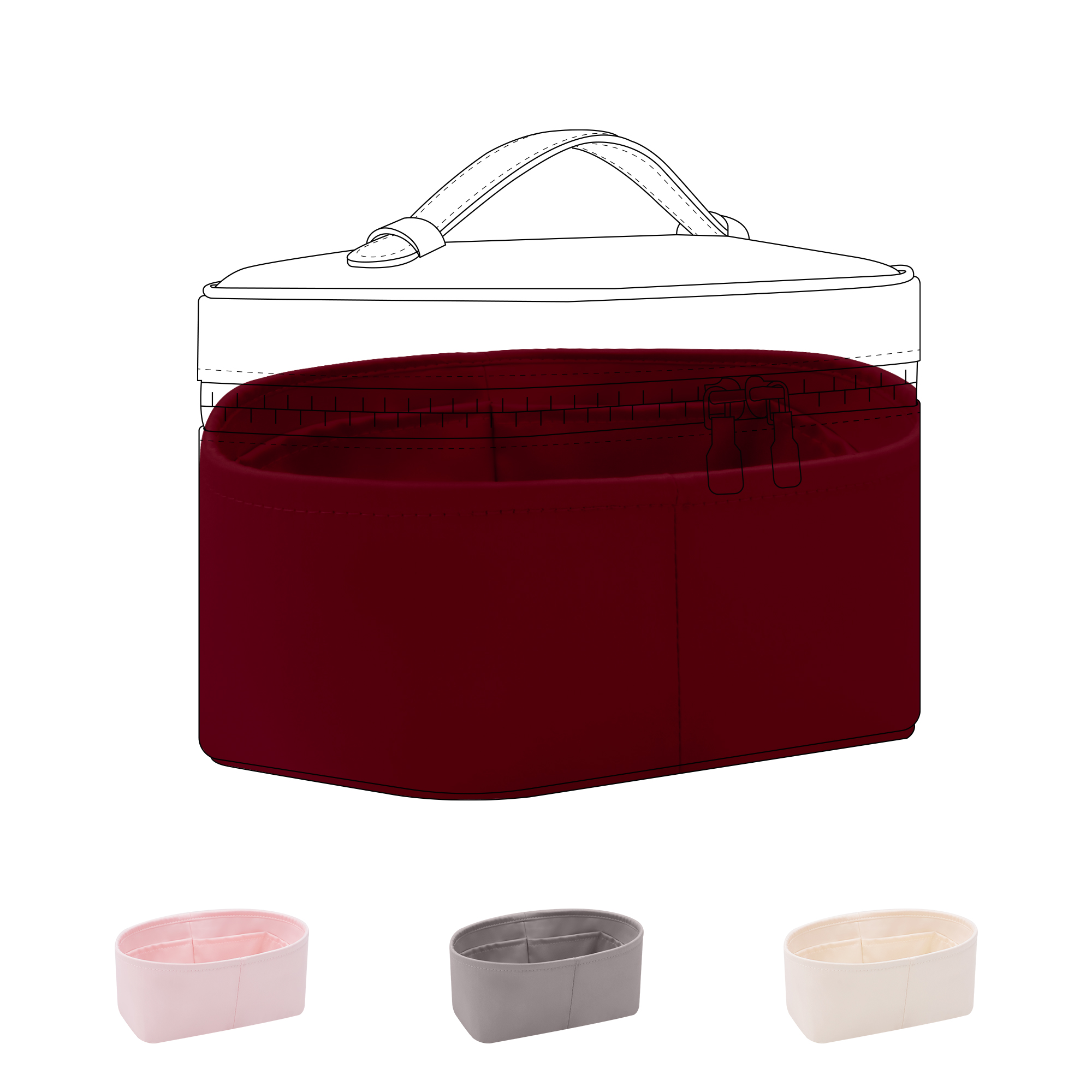 Luxury Bags Lv - DGAZ LV Nice çanta için ipek