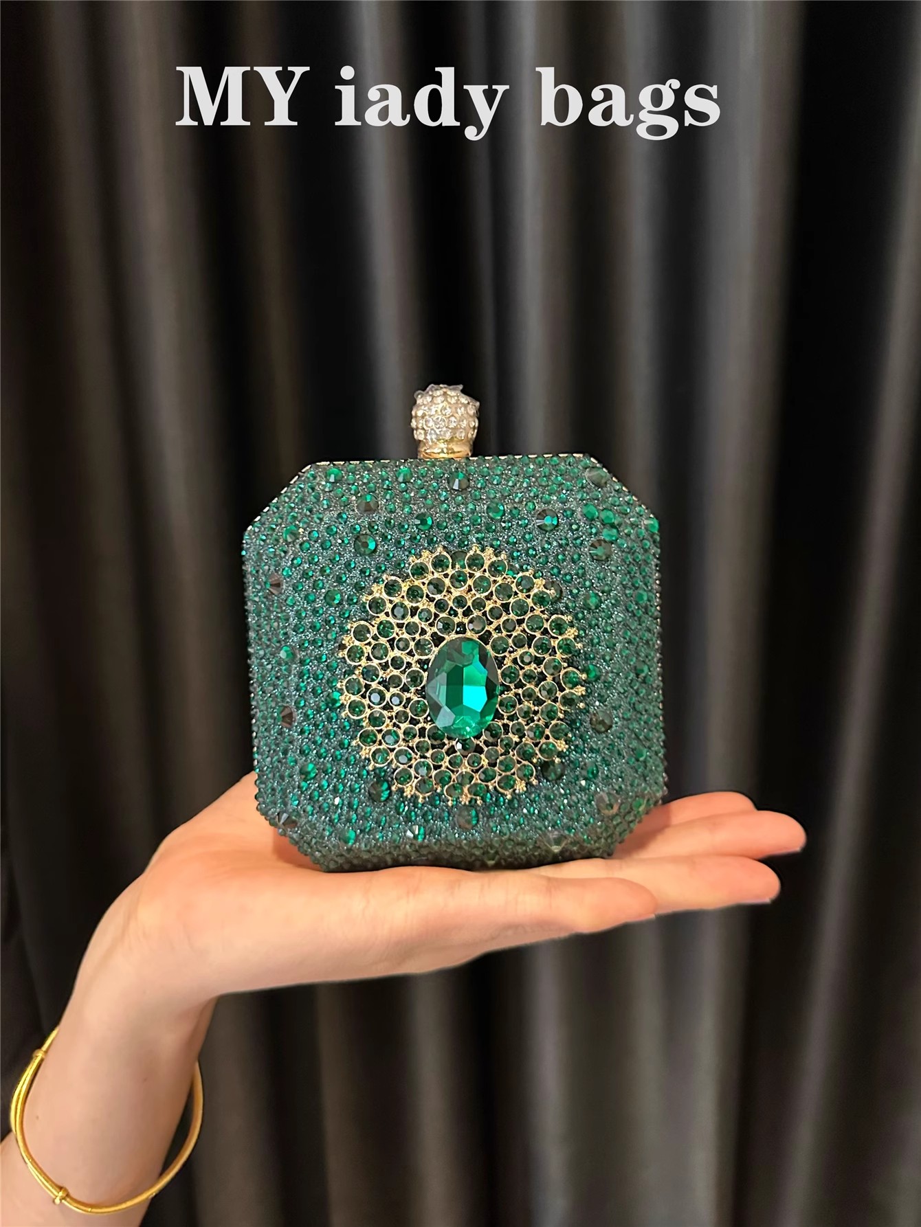 Mini Bag Evening Clutch - Parıltılı Mini El Çantası Düğün Partisi