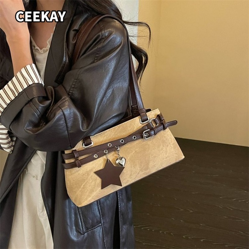 Saddle Bag Distressed - CEEKAY Kadın Çantası Çok Renkli Eskitilmiş