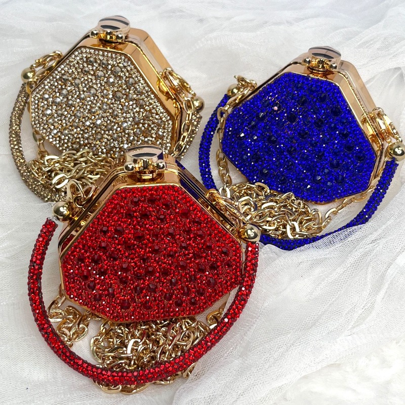 Mini Bag Evening Clutch - Parıltılı Lüks Tasarımcı mini küçük omuz