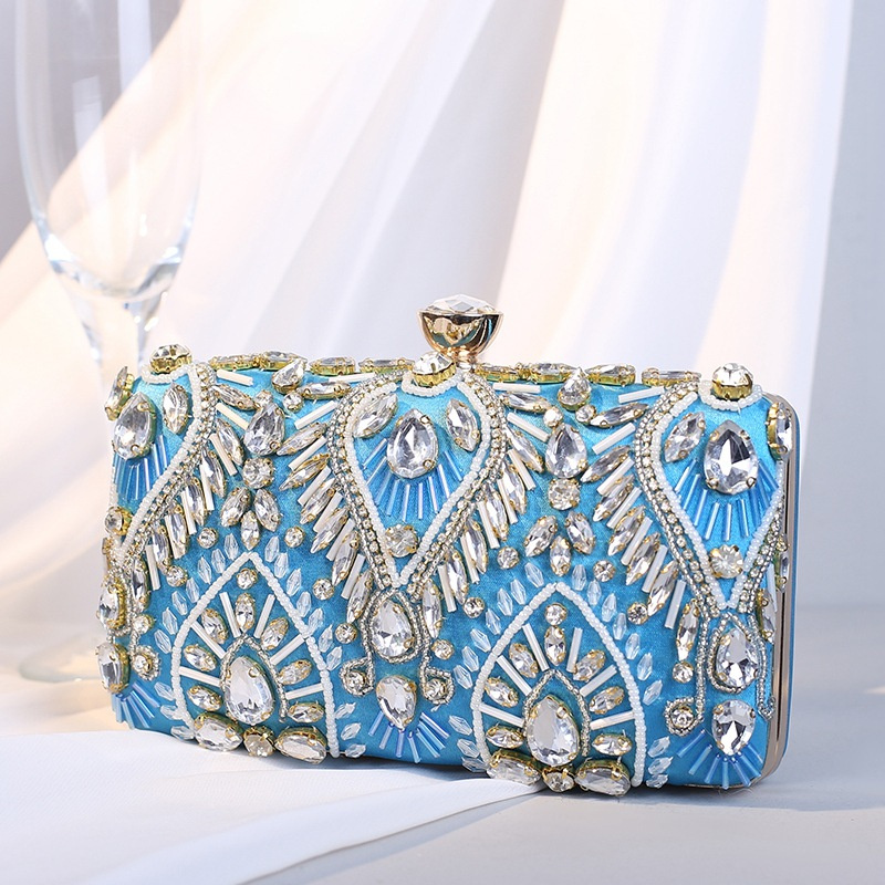 Kadın akşam gelin için el çant - Luxury Bags Blue incelemesi ve fiyatı