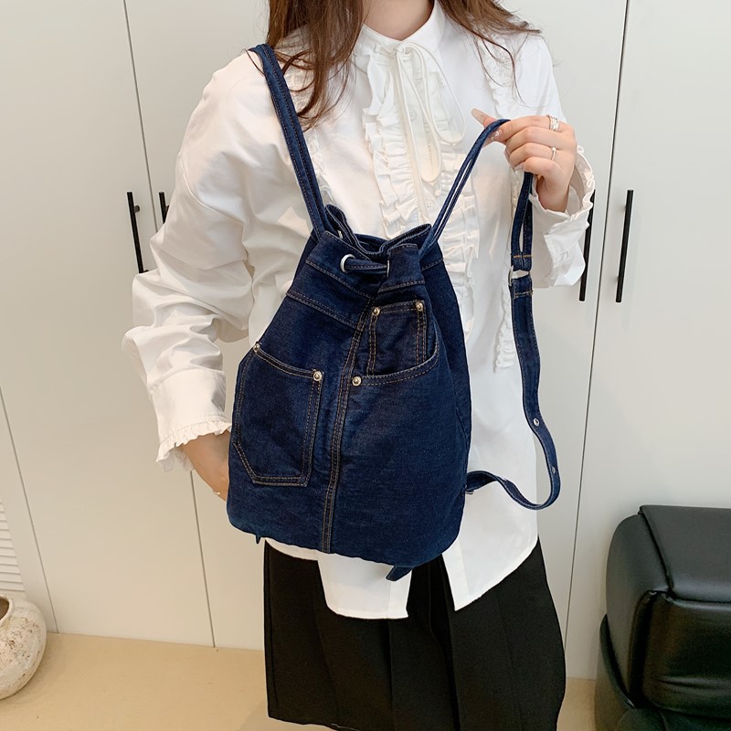 Denim Kadın Sırt Çantaları Gen - Luxury Bags Blue incelemesi ve fiyatı