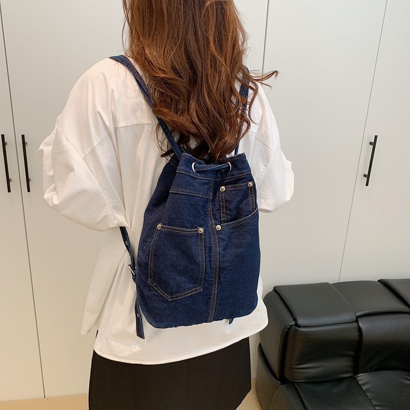 Denim Kadın Sırt Çantaları Gen - Luxury Bags Blue incelemesi ve fiyatı